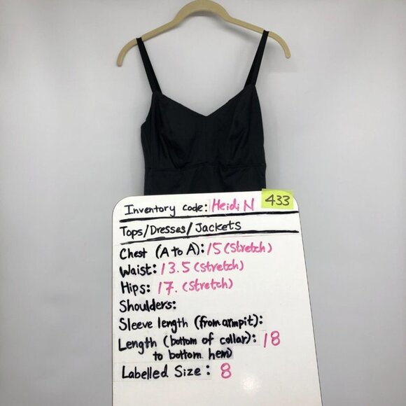 Malia Mills Mariska Black One Piece Swimsuit w Ruched Sides size 8 (C/D cup) - Picture 14 of 15